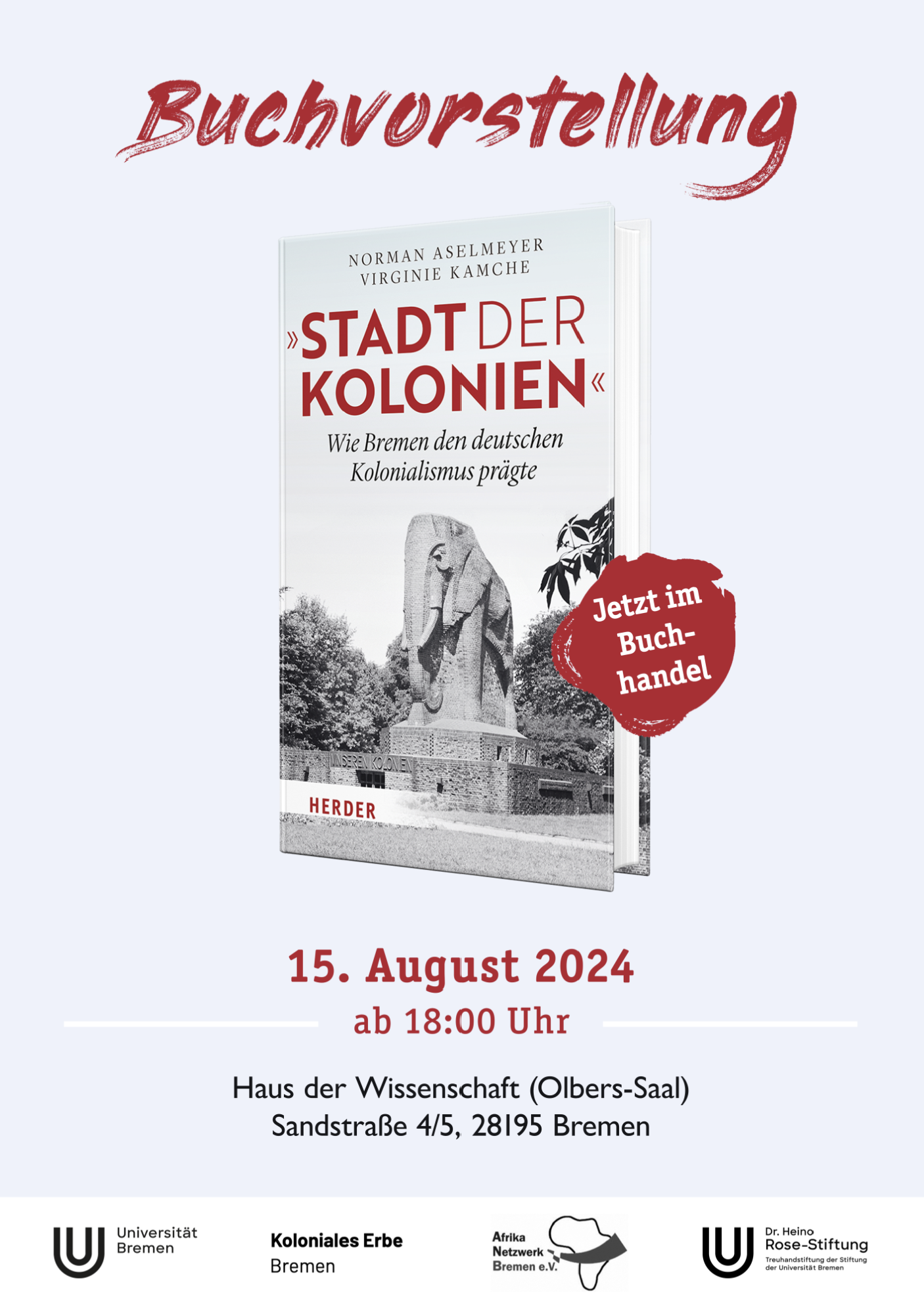 Buchvorstellung „Stadt der Kolonien“ am 15. August 2024